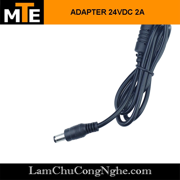 Nguồn adapter 24V 2A jack DC 5.5 * 2.1 mm