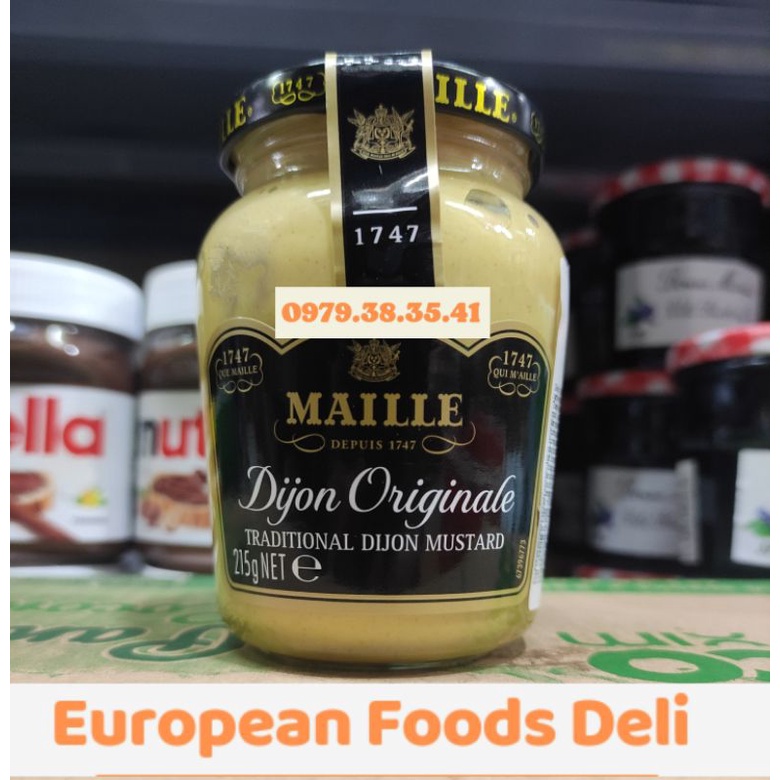 Mù Tạt Dijon Maille Sốt Mù Tạt Pháp Mustard 865Gram