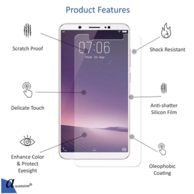 Bộ 4 kính cường lực oppo F5,F7 Trong suốt,Siêu cứng xịn