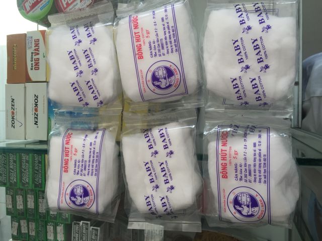 Bông gòn y tế 25g 50g 100g
