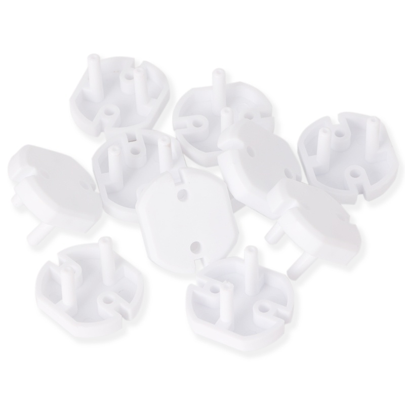 Set 10 Ổ Cắm Điện EU Bảo Vệ An Toàn Cho Bé