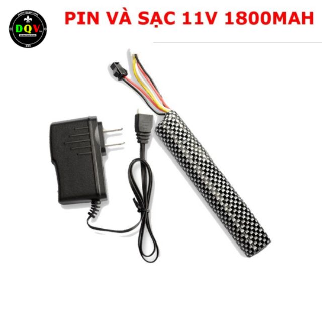 Pin DÀI 7,4v - 11,1v 1800mah dòng xả 25C cho các dòng đồ chơi mô hình điều khiển flycam, rc, sdt...