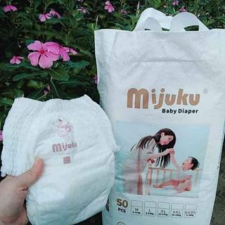 Tã bỉm quần mijuku m50 l50 xl50 xxl50