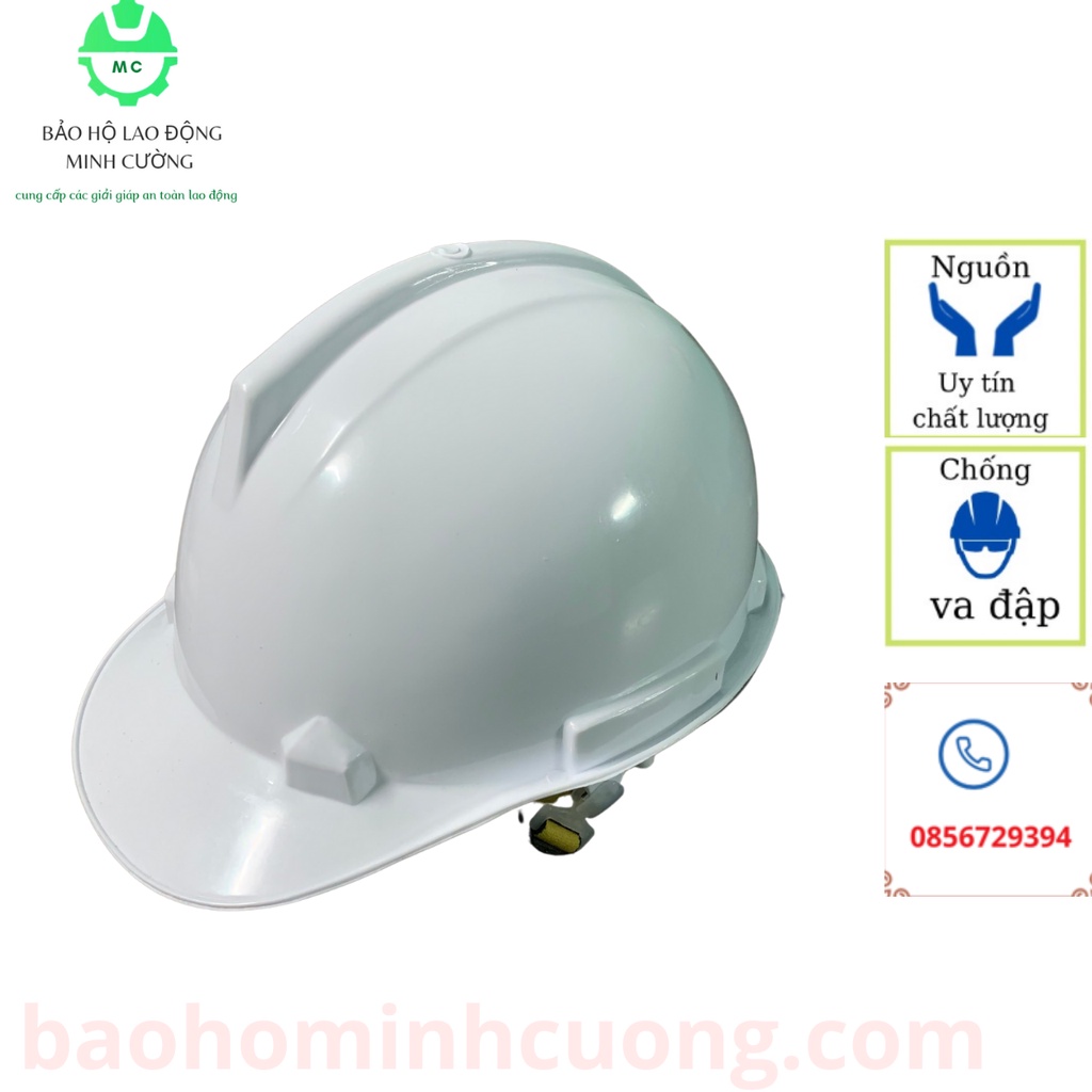 Mũ bảo hộ lao động chống va đập, chính hãng thương hiệu Nhật Quang