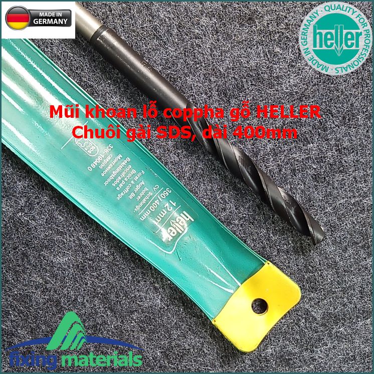 Mũi khoan lỗ coppha gỗ HELLER CV Formwork (Thép CV, nhập khẩu Đức)