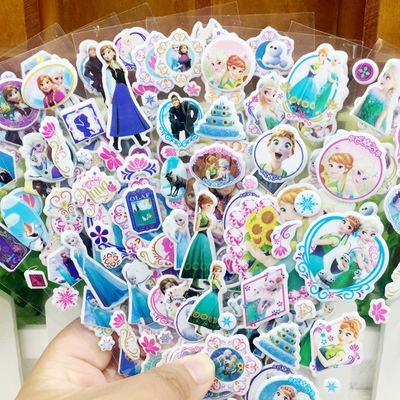 Hình dán 3D đồ chơi cho bé, sticker miếng dán trang trí hoạt hình cho bé trai bé gái 5 miếng