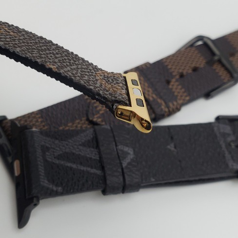 Mẫu Dây Đeo LV Apple Watch Strap 38/40mm 42/44mm Thiết Kế Thời Trang Bằng Da Mềm Bền Cho iWatch Series SE 1/2/3/4/5/6