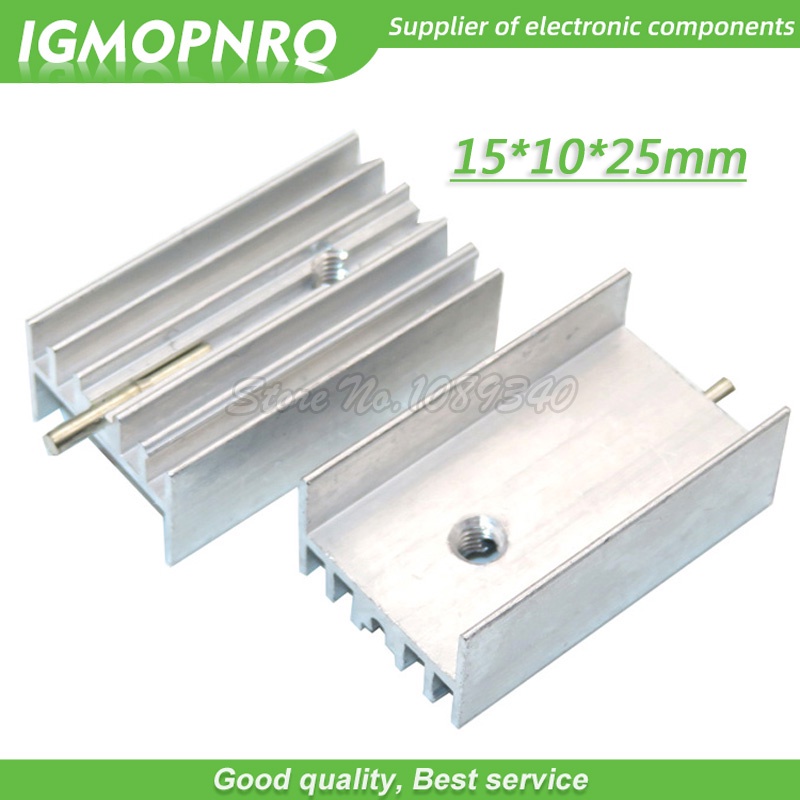 Set 10 Bộ Tản Nhiệt 15 * 10 * 16 / 20 / 22 / 25 / 30 / 40 / 50mm TO-220 Cho Máy Bán Dẫn IGMOPNRQ