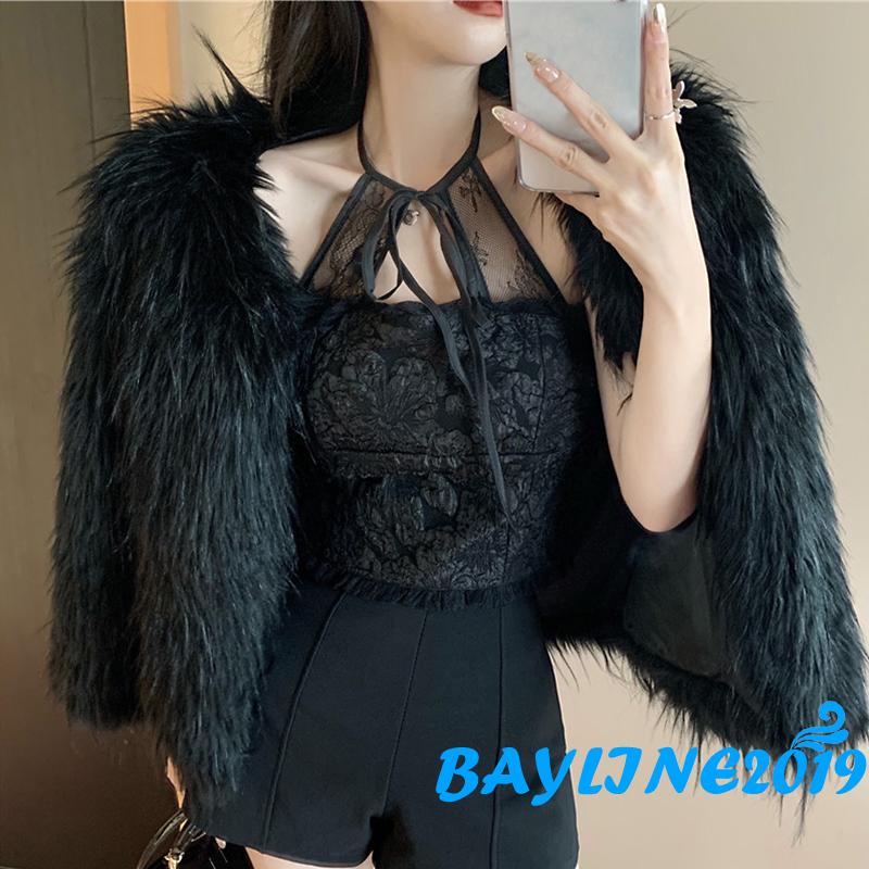Áo croptop hai dây phối ren màu sắc thời trang quyến rũ dành cho nữ