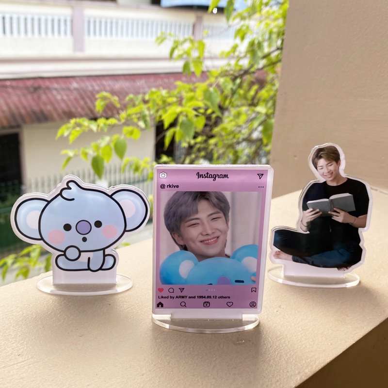 Bộ 3 tượng BTS BT21 kích cỡ nhỏ dùng trang trí