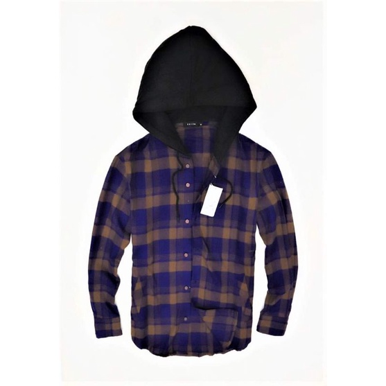 Áo khoác unisex sơmi dạ có mũ xuất dư xịn VNXK