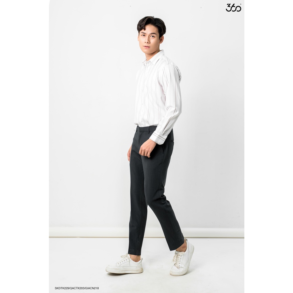Áo sơ mi kẻ sọc cổ bẻ local brand 360Boutique chất liệu cao cấp - SKDTK229 | BigBuy360 - bigbuy360.vn