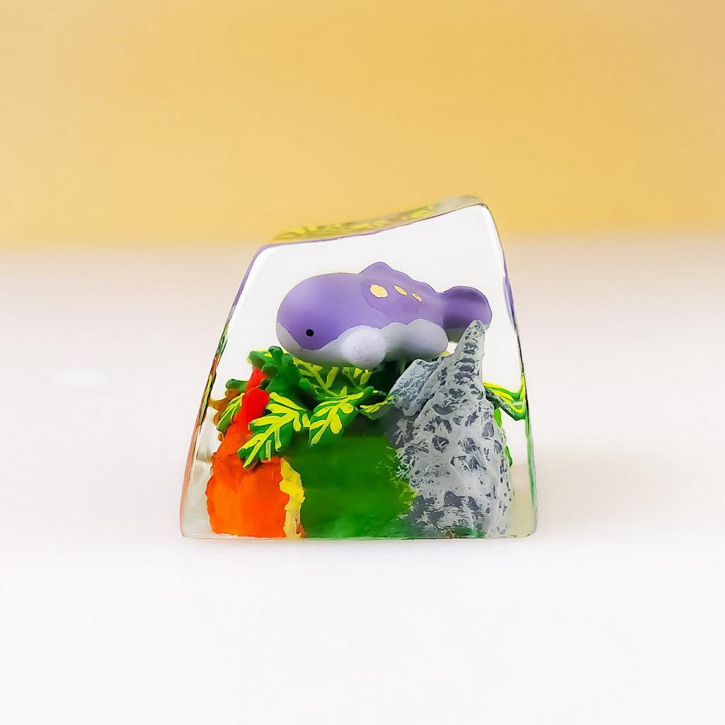 Nút bàn phím Pokemon, nút bàn phím  Shiny Clodsire, Bàn phím nhân vật hoạt hình - Clodsire keycap,POKÉMON Artisan Keycap