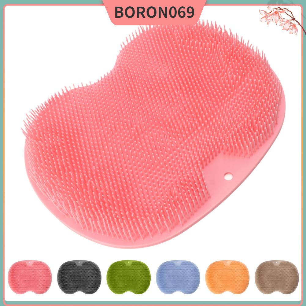 Boron069 Đệm mát xa chân trong phòng tắm TPE chà có thể treo tường Thảm với cốc hút