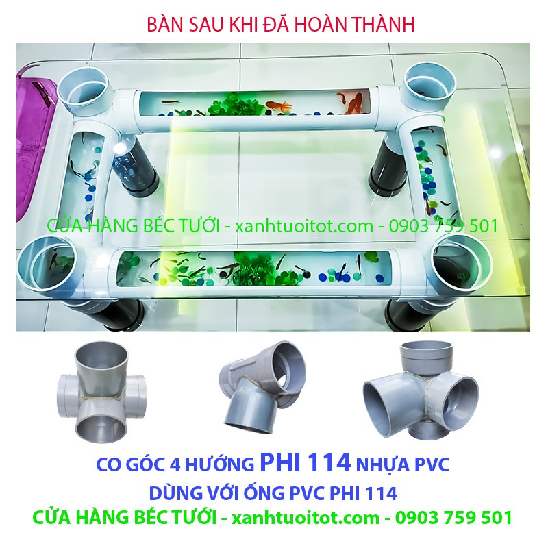 Bộ 4 cái CO GÓC 4 HƯỚNG PHI 114 - HÀNG GIA CÔNG