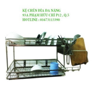 Kệ treo chén dĩa đa năng - Kệ liên hoàn inox201