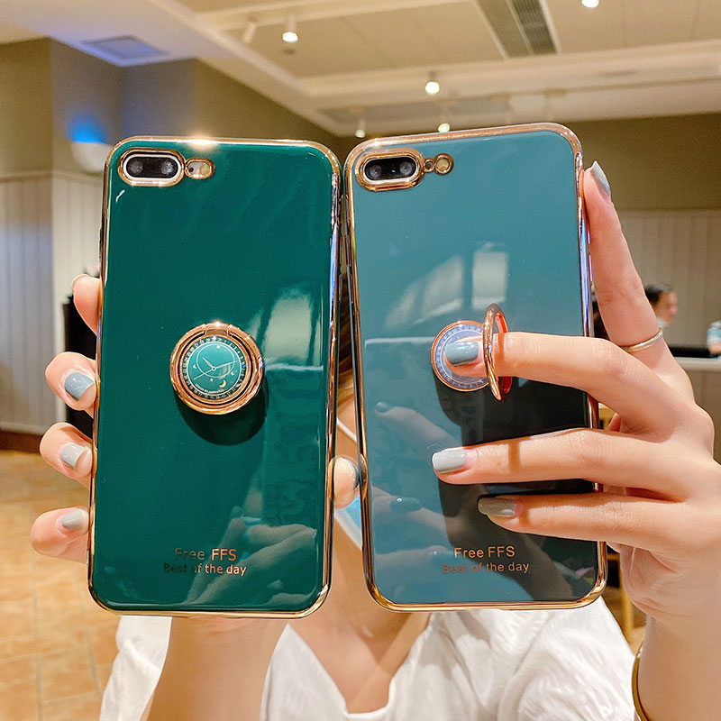 Ốp điện thoại có giá đỡ móc tay tiện dụng cho Iphone 6 6s 7 8 Plus Xs Max Xr 11 12 13 Pro Max Se2020