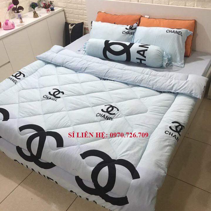 Chăn phao đũi 100% cotton, ruột chăn làm bằng bông thiên nhiên