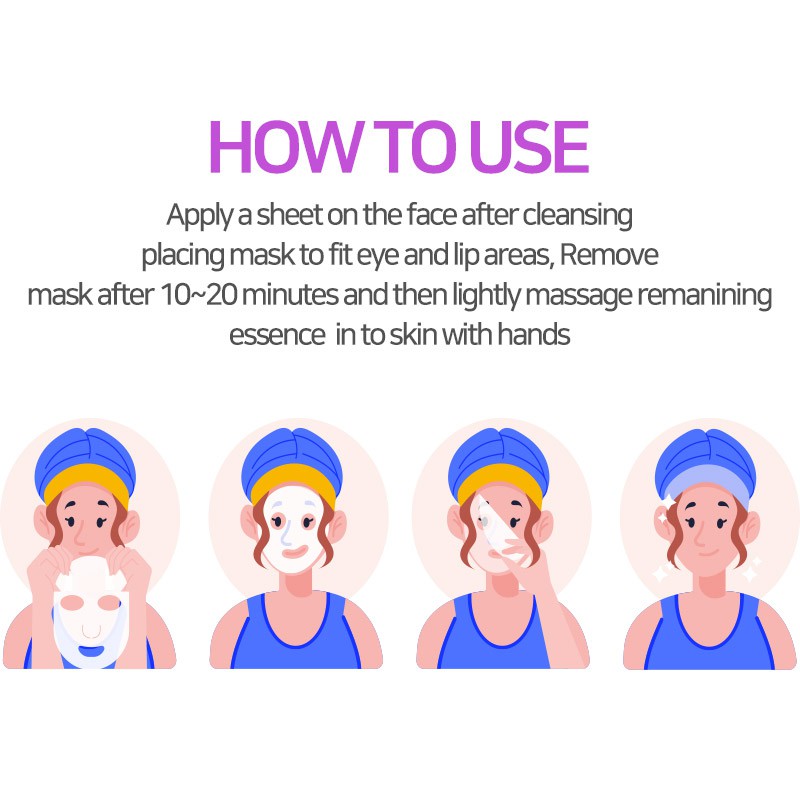 Set 10 mặt nạ The K-Mask Story Hàn Quốc giúp dưỡng ẩm/làm sáng/làm mịn da tùy chọn