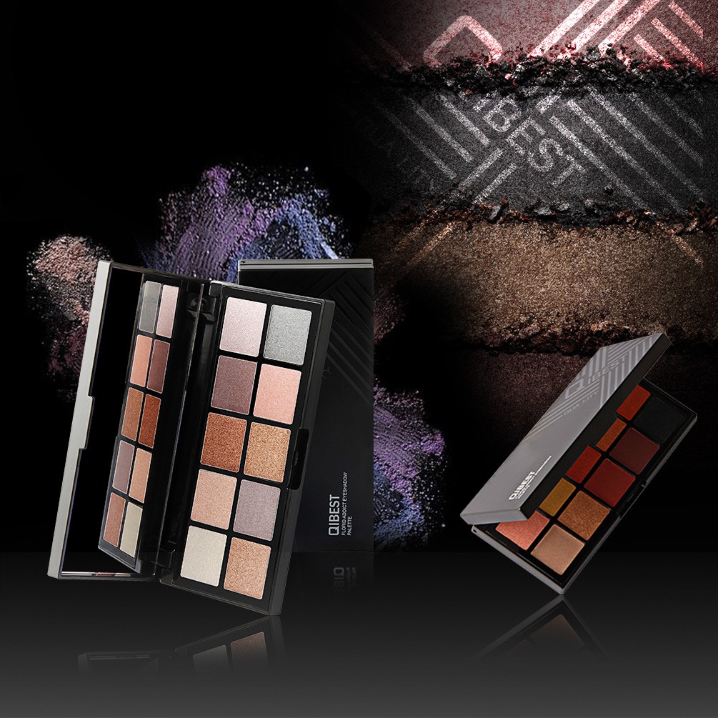 [Hàng mới về] Bảng phấn mắt QIBEST 10 màu chống nước lâu trôi hiệu quả #E18002 | BigBuy360 - bigbuy360.vn