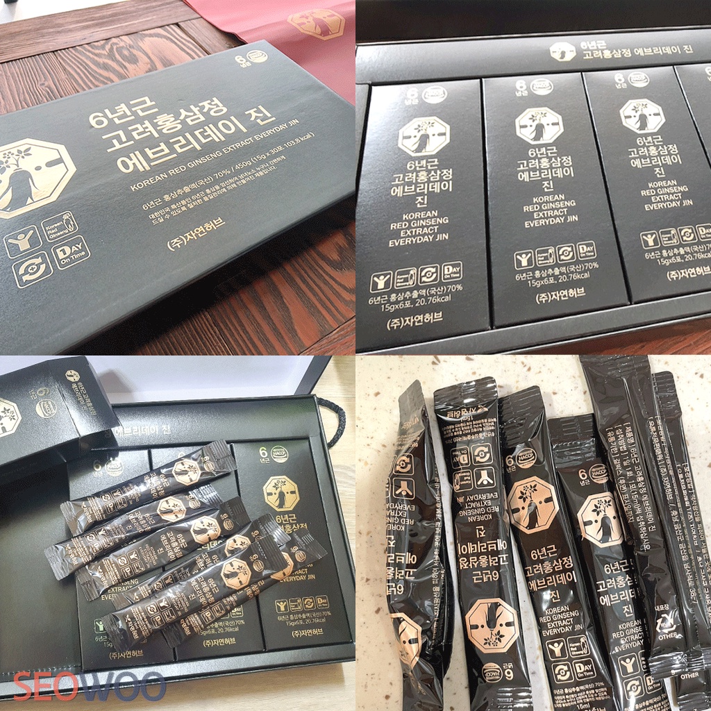 30 gói / Tinh chất hồng sâm 6 năm EverydayJin Korea – Korea Reg Ginseng Extract Everyday Jin
