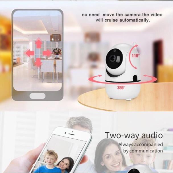 Camera wifi Chuyển động theo người tặng kèm thẻ nhớ