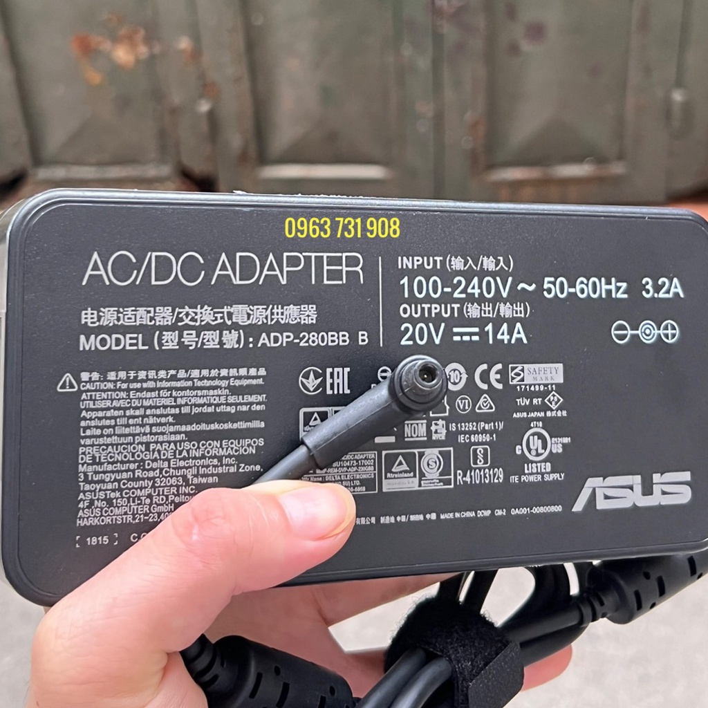 Sạc laptop ASUS 20V 14A 280W ADP-280BB B