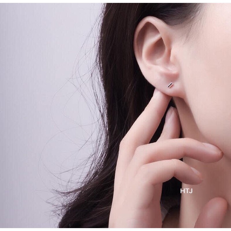Bông nụ giá rẻ, Khuyên tai bạc nụ bạc thật sáng đẹp bền màu/ Trang sức bạc JQN