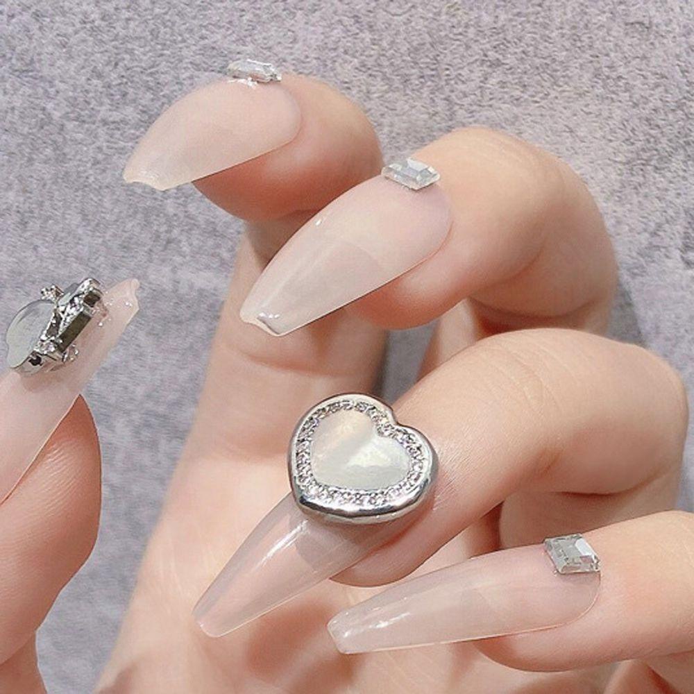 OCEANMAP Gương Chiếu Hình Gấu / Hổ Tự Dính Trang Trí Móng Tay Thời Trang DIY