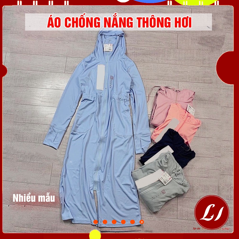 ÁO CHOÀNG DÀI chống nắng THÔNG HƠI, 1 lớp mềm mịn, mát lạnh