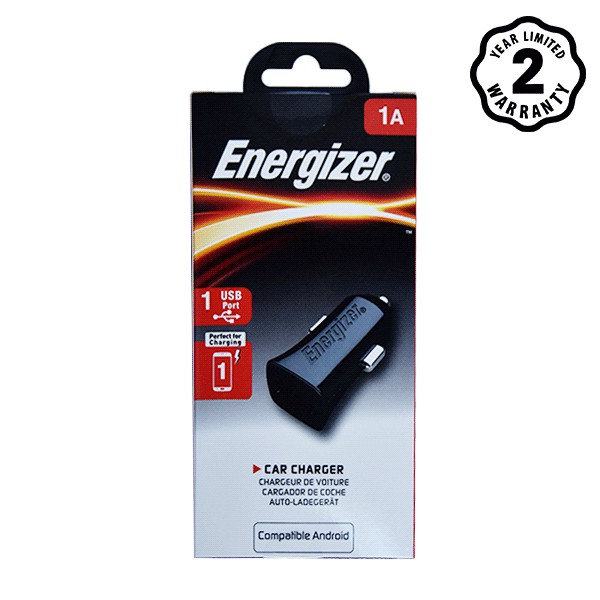 Sạc Ô tô Energizer 1A, 1 USB - DCA1AC