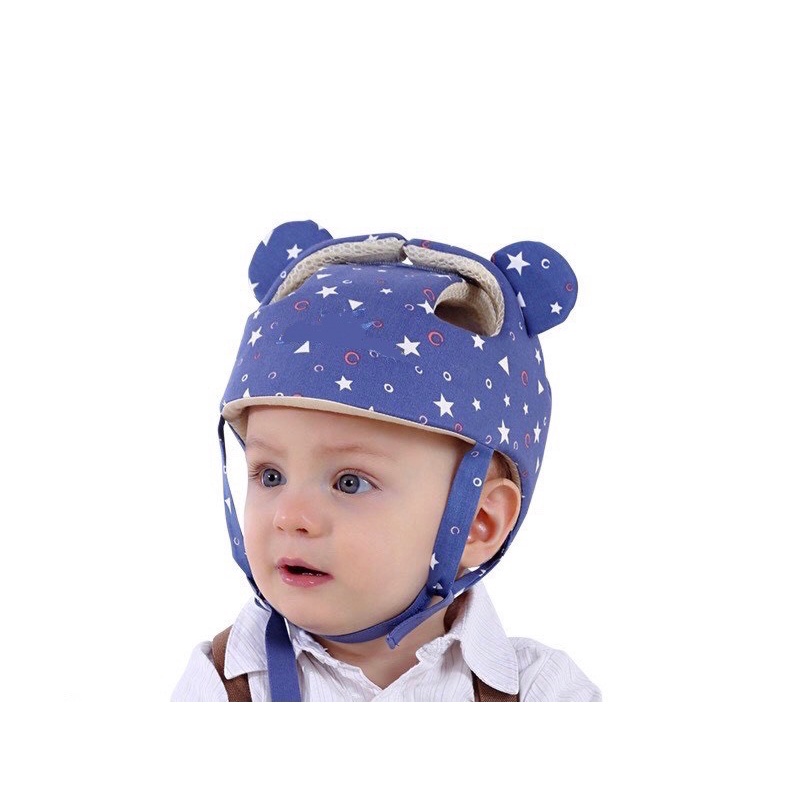 Nón bảo vệ đầu cho bé có tai thỏ - nón bảo hiểm cho bé tập đi, bò, ngồi xe máy- mẫu mới