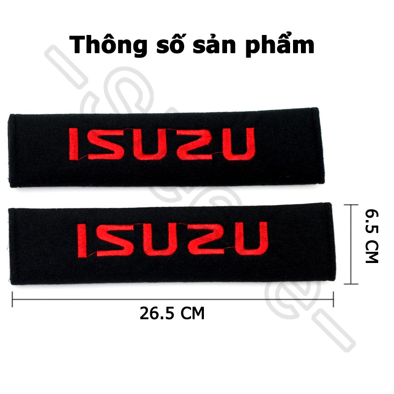 Sieece Bông BọC DâY An ToàN Xe HơI ChốT CàI DâY An ToàN Xe Ô Tô Đệm Bọc Dây Đai An Toàn Xe Hơi DâY Đai An ToàN Ô Tô Phụ KiệN Ô Tô Cho Isuzu DMax Panther Mux Hilander Trooper Mu X