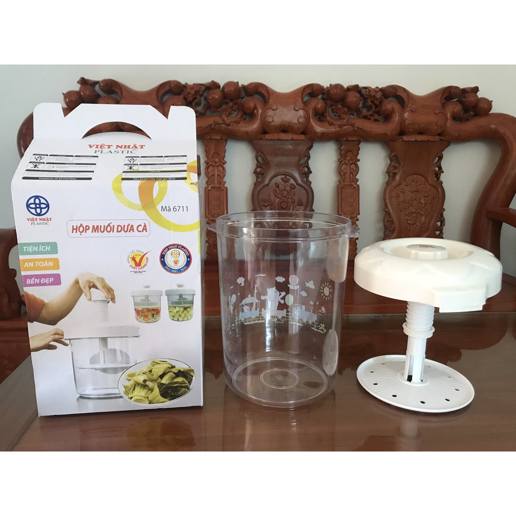 Hộp muối dưa cà Việt Nhật 5 lít Loại To0