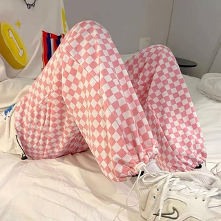 Unisex - quần caro ulzzang ống rộng - quần unisex nam nữ - quần họa tiết caro cực chất