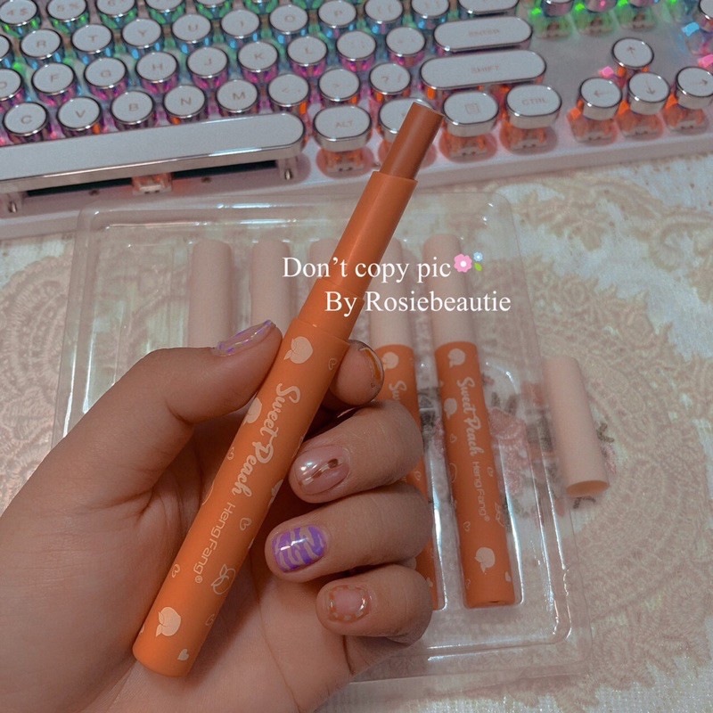 Set 5 son thỏi HENGFANG đào | BigBuy360 - bigbuy360.vn