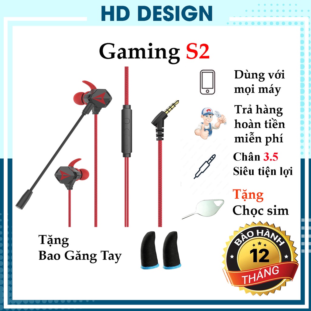 Tai Nghe Gaming Chơi Game Sendem S2, Tai Nghe Game Thủ Chính Hãng Sendem S2 - Thiết Kế Cực Đẹp - 2 Mic Chuyên Nghiệp