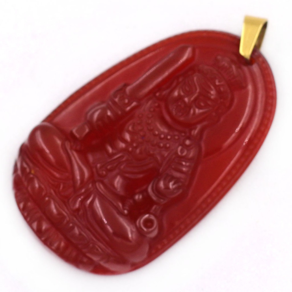 Vòng cổ phong thủy mặt phật Bất động minh vương MN đỏ 3.6 cm MMNOBT2 - Hộ mệnh tuổi Dậu