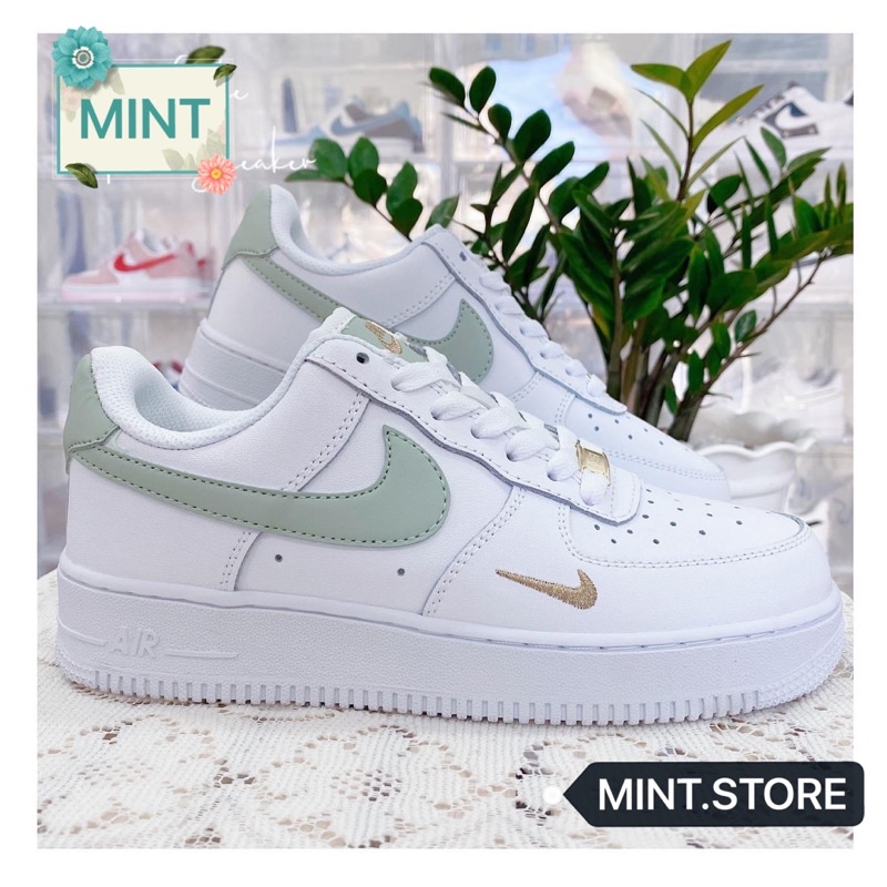 Giày thể thao sneaker trắng móc xanh mint