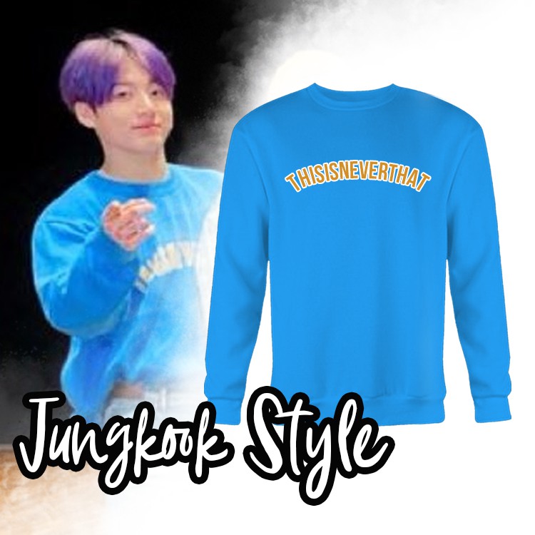 Áo Sweater Thời Trang Phong Cách Jungkook Nhóm Nhạc Bts