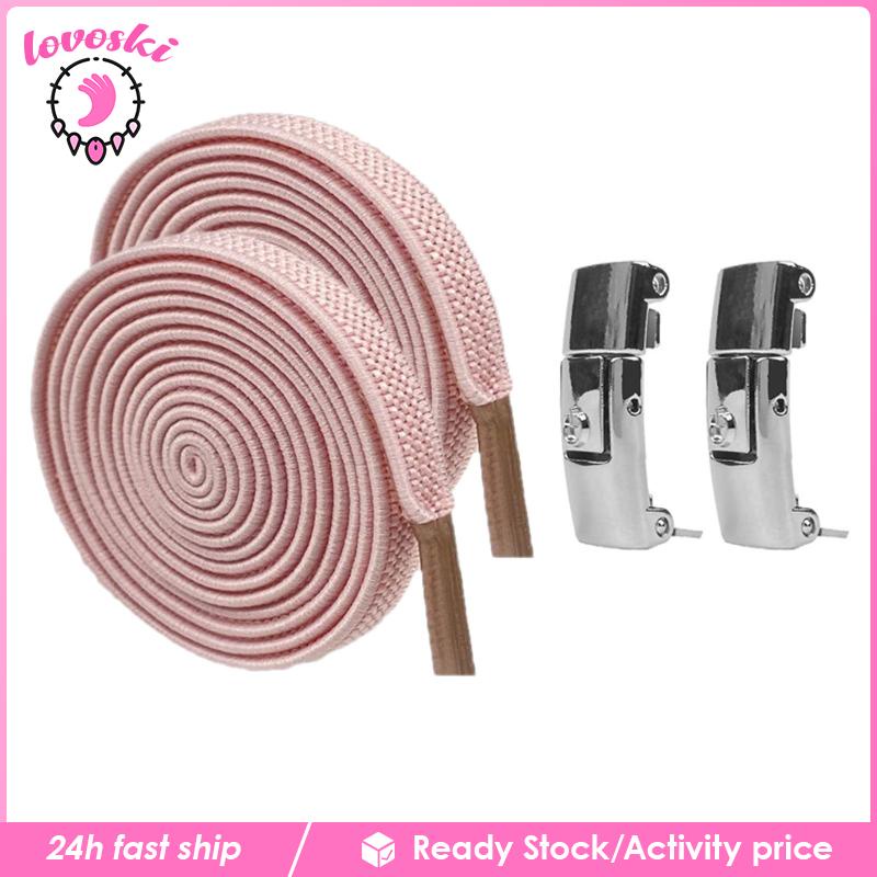 [Lovoski] Dây Buộc Giày Co Giãn Không Cần Buộc Nhanh Chóng Cho Người Lớn Tập Luyện