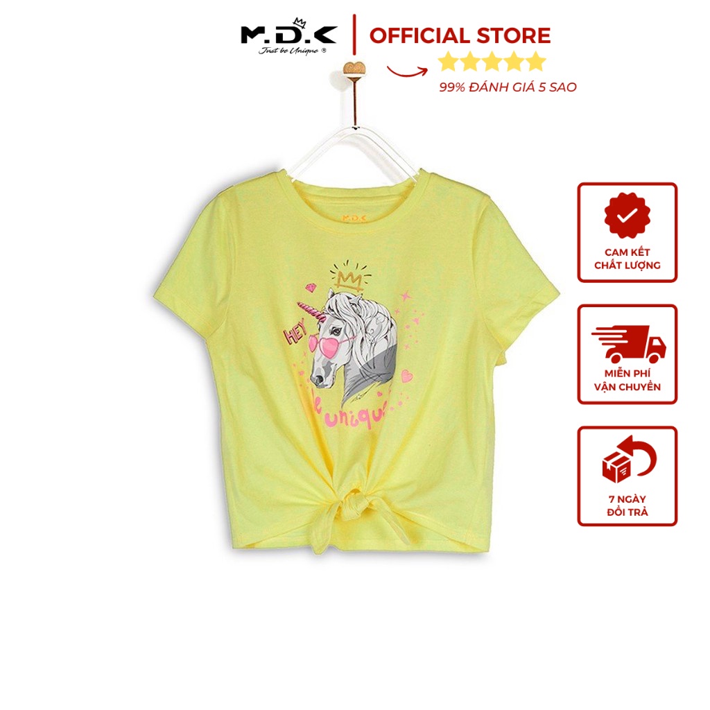 Áo Thun Bé Gái M.D.K Horse T-Shirt - chất liệu cotton mềm mại, thoáng mát