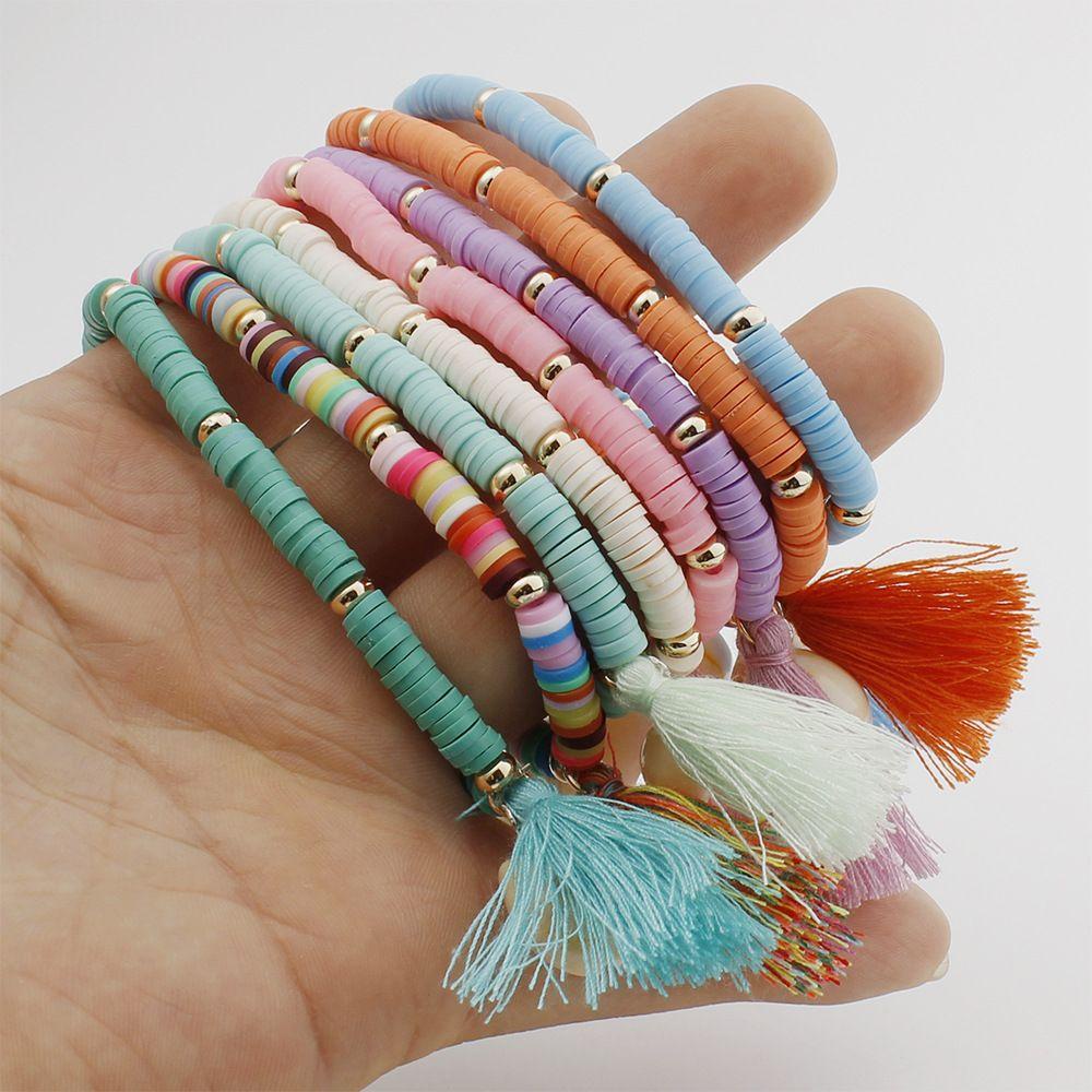 NIUYOU Vòng Đeo Tay Hình Vỏ Sò Màu Vàng / Bạc Phong Cách Bohemian Thời Trang Đi Biển
