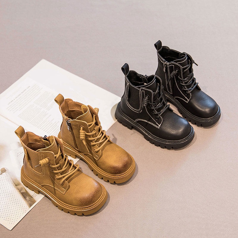 Giày Boot Thiết Kế Mới Thời Trang Mùa Thu Dành Cho Bé Trai Và Bé Gái