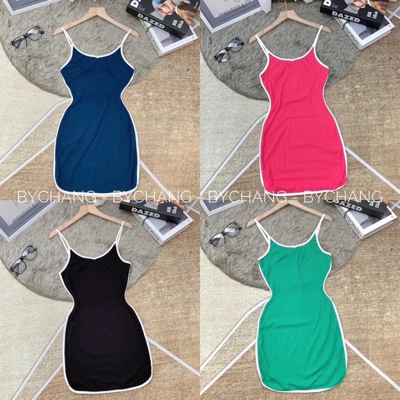[Mã FAMARAL1 giảm 10K đơn 50K] Đầm Nữ Body Ôm 2 Dây Thun Borip Co Giãn Thể Thao 4 Màu Hot byChang | BigBuy360 - bigbuy360.vn