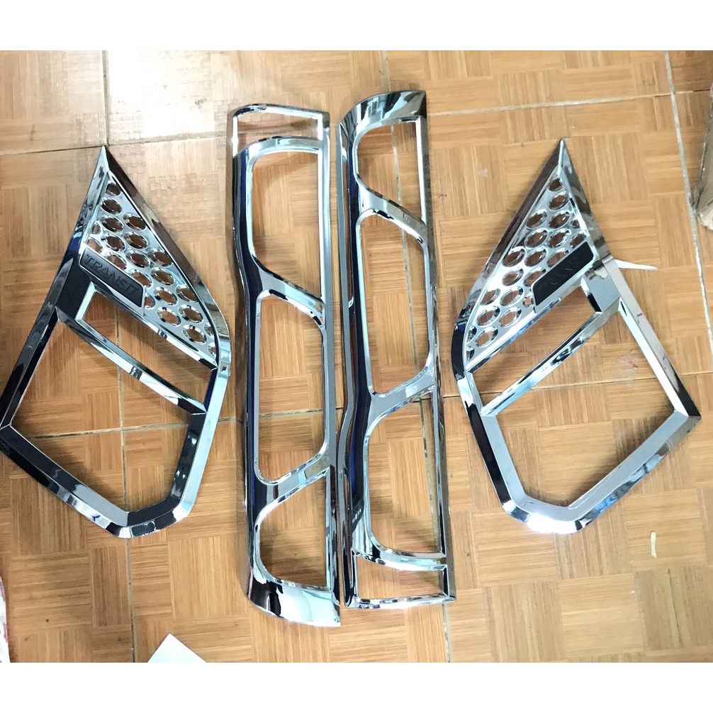 Ốp viền đèn Pha /Hậu xe Ford Transit mẫu mạ crom