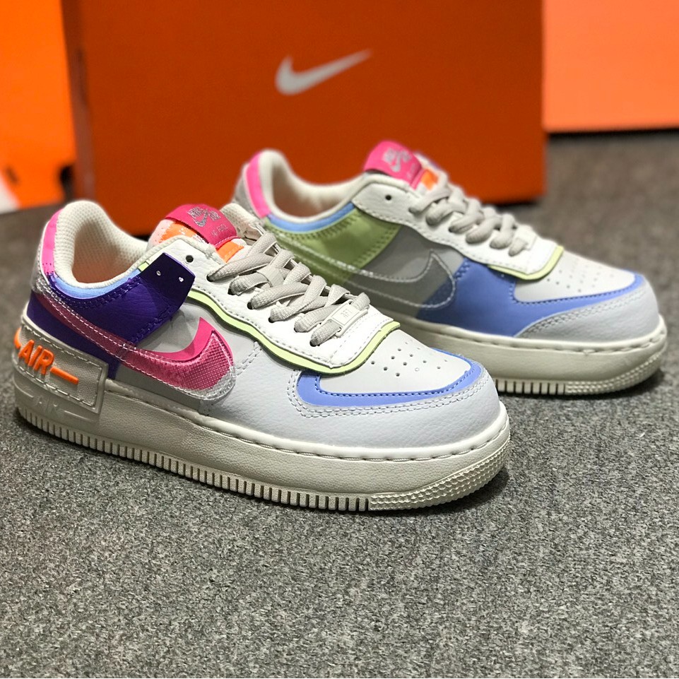 [Quà Tặng - Fullbox] Giày Nike Air Force 1 Shadow Beige Pale Ivory (Women) CU3012-164