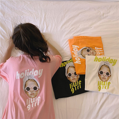 SUXI Áo Thun Form Rộng In Họa Tiết Nhiều Màu Sắc Cho Nữ