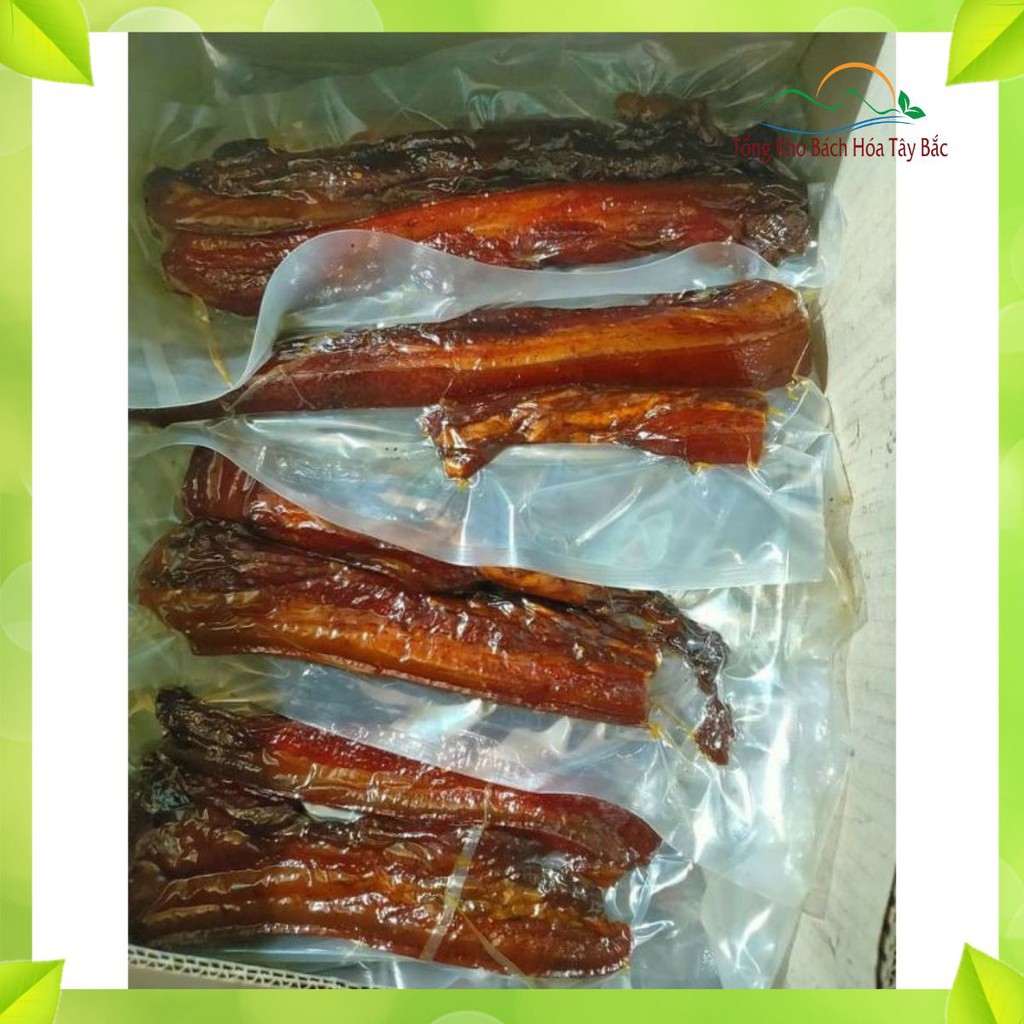 Thịt Ba chỉ gác bếp Tây Bắc gói 500g ngon chuẩn thịt ba chỉ hun khói tặng kèm chẩm chéo