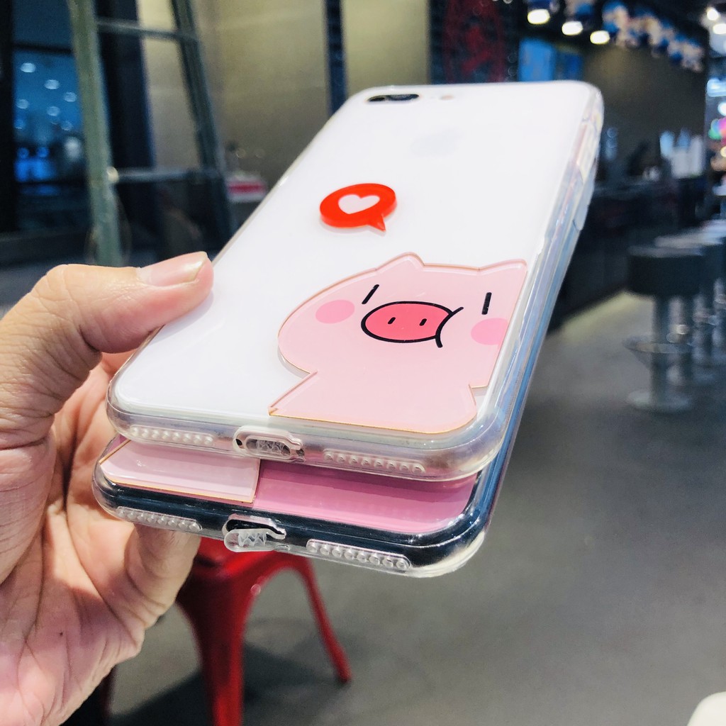 [ IPHONE ] Ốp Lưng Heo Trái Tim Cartoon 3D - C037 | BigBuy360 - bigbuy360.vn